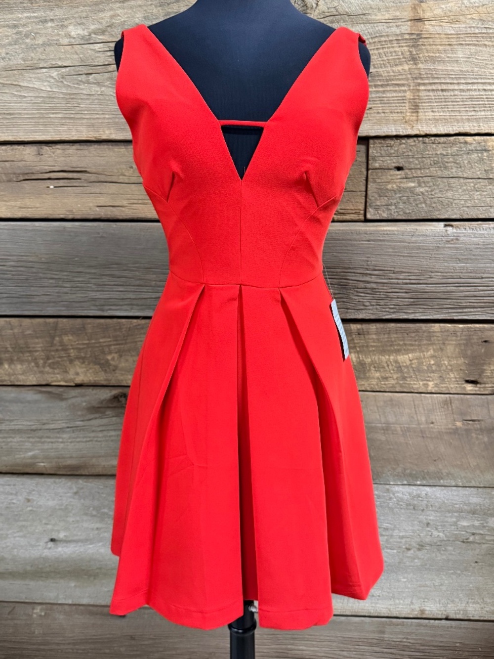 NWT Adelyn Rae Fit and Flare dress, Red, Small